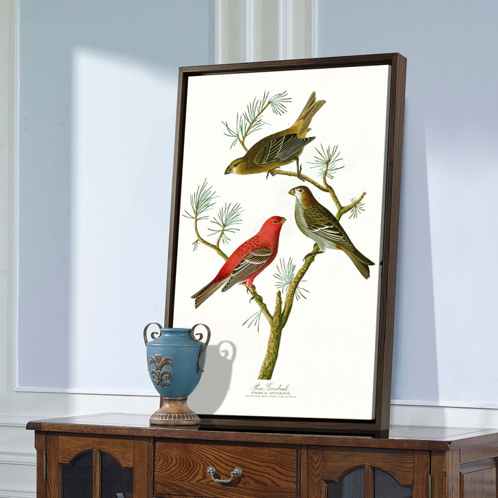 John James Audubon, Pine Grosbeak,The Birds of America,canvas print,canvas art,canvas wall art,large wall art,framed wall art,p2433