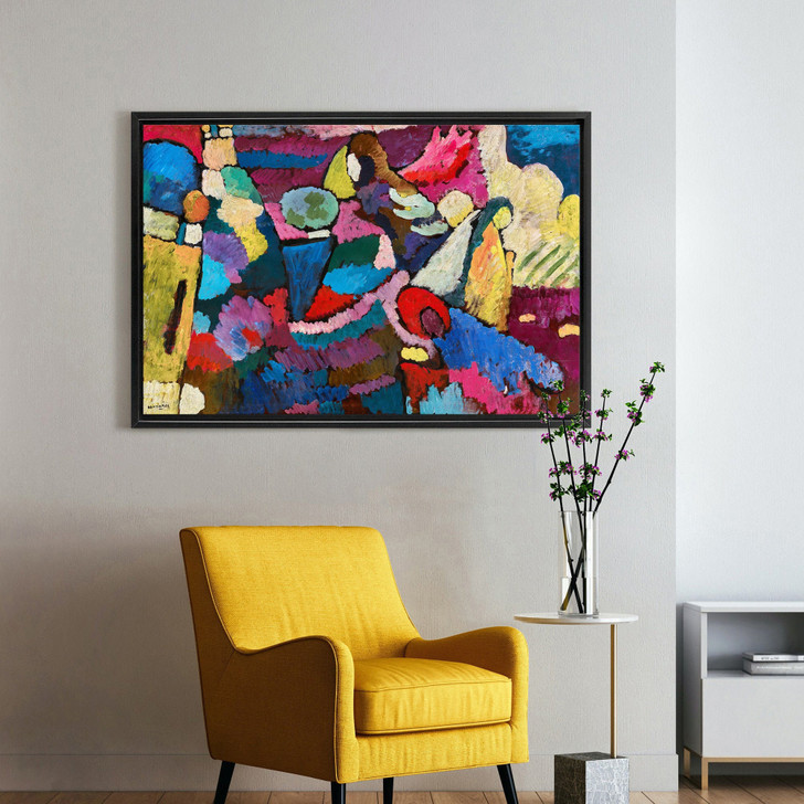 Wassily Kandinsky, Improvisation On Mahagoni,Red Abstract Art,Canvas Print,Canvas Art,Canvas Wall Art,Large Wall Art,Framed Wall Art,P2141