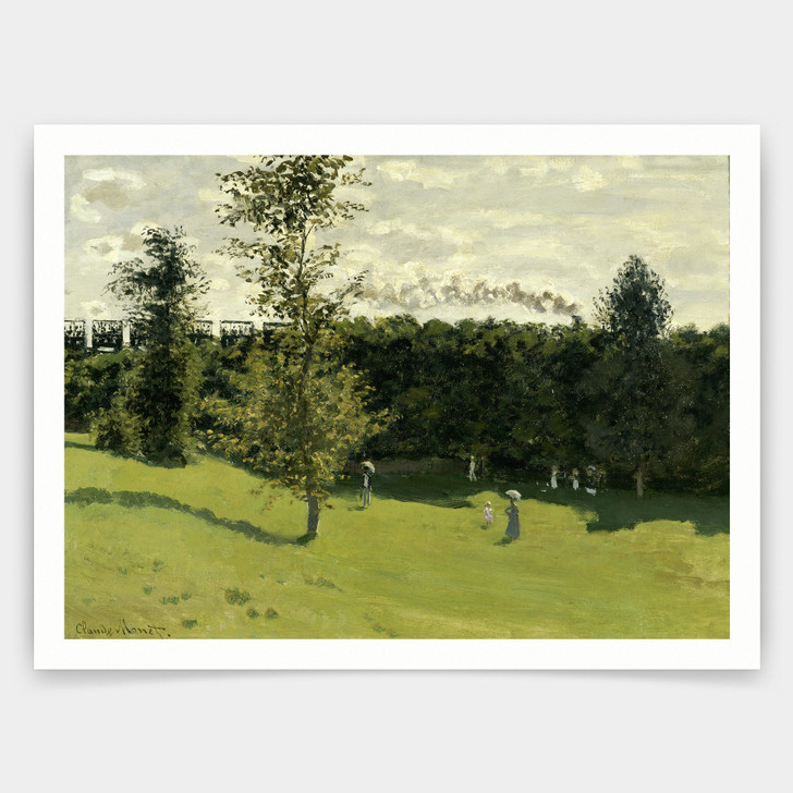 Claude Monet,Train in the Countryside,art prints,Vintage art,canvas wall art,famous art prints,V3485