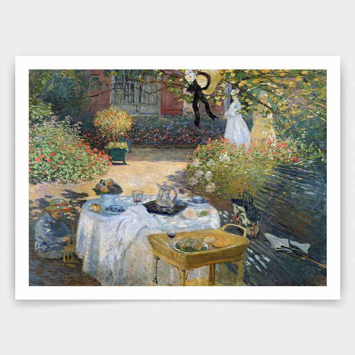 Claude Monet,The Luncheon,art prints,Vintage art,canvas wall art,famous art prints,V3465