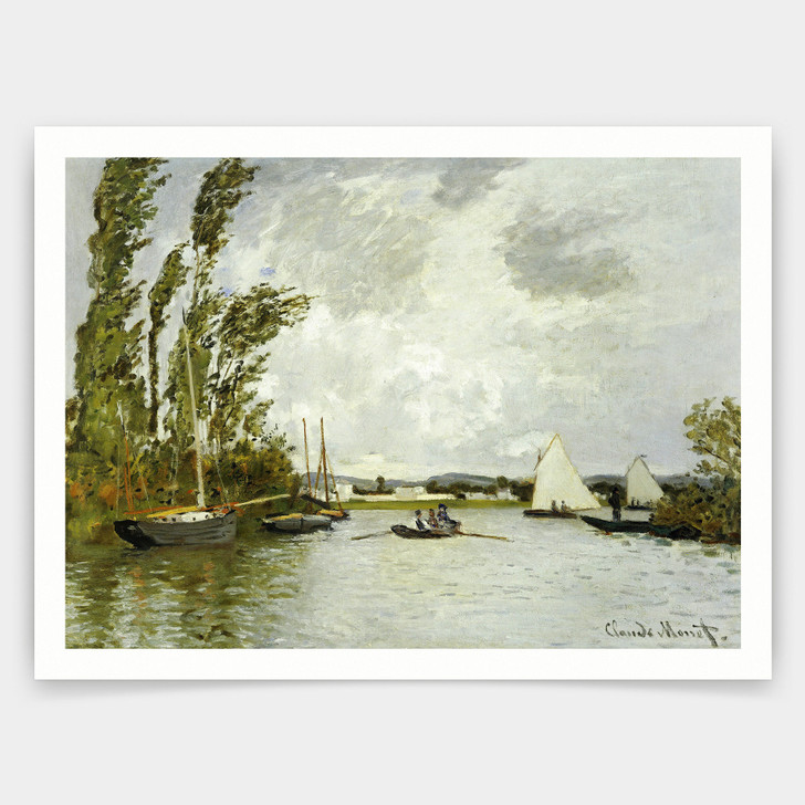 Claude Monet,The Little Branch of the Seine at Argenteuil,art prints,Vintage art,canvas wall art,famous art prints,V3464