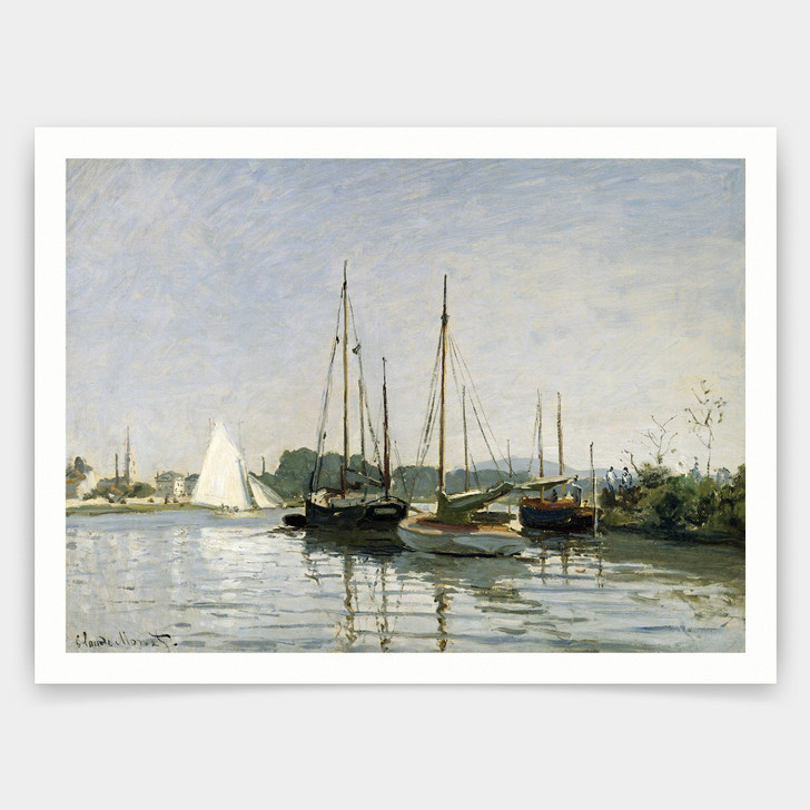 Claude Monet,Pleasure Boats Argenteuil,art prints,Vintage art,canvas wall art,famous art prints,V3425
