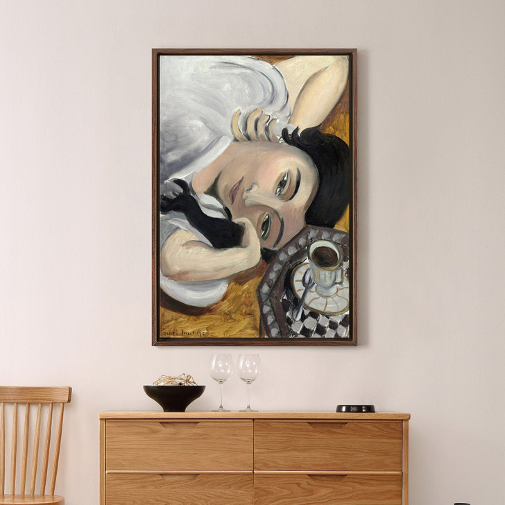 Henri Matisse,Laurette with a Cup of Coffee,canvas print,canvas art,canvas wall art,large wall art,framed wall art,p2241