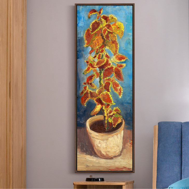 Vincent van Gogh,Flame Nettle in a Flowerpot,Vertical Narrow Art,large wall art,framed wall art,canvas wall art,M778