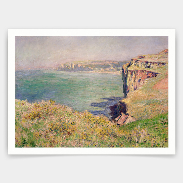 Claude Monet,Cliff at Varengeville,art prints,Vintage art,canvas wall art,famous art prints,V3390