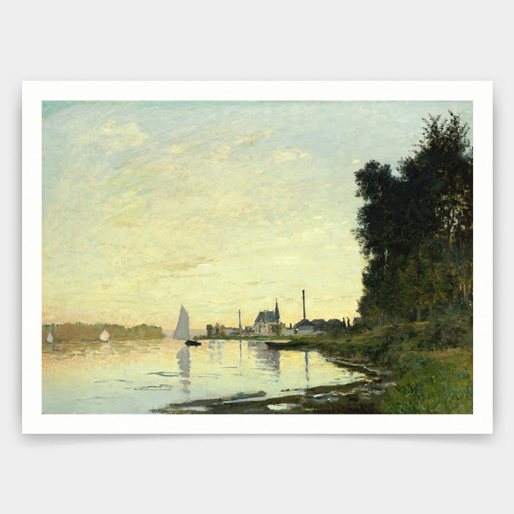 Claude Monet,Argenteuil in Late Afternoon,art prints,Vintage art,canvas wall art,famous art prints,V3377