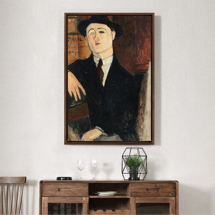 Amedeo Modigliani,Portrait of Paul Guillaume,Abstract art,canvas print,canvas art,canvas wall art,large wall art,framed wall art,p2167