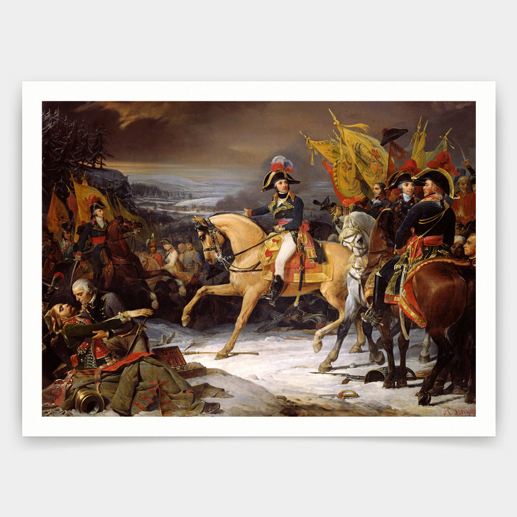 Henri Frederic Schopin,The Battle of Hohenlinden,art prints,Vintage art,canvas wall art,famous art prints,V4083