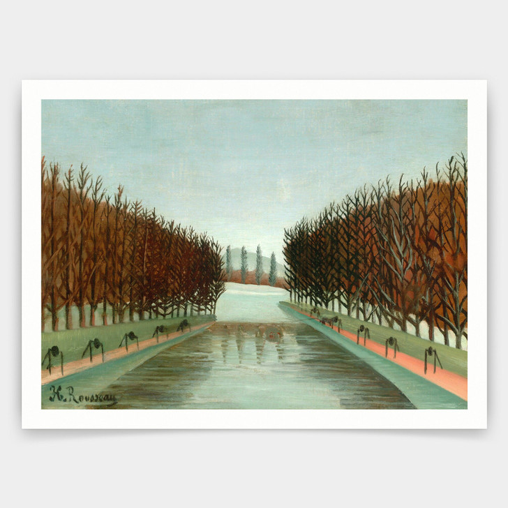 Henri Rousseau,Le canal,art prints,Vintage art,canvas wall art,famous art prints,V4128