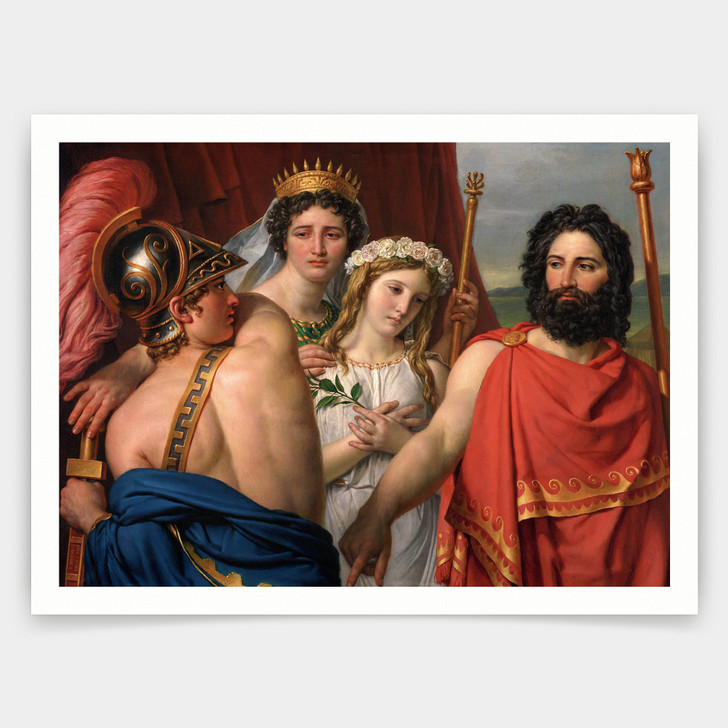 Jacques-Louis David,Anger of Achilles,art prints,Vintage art,canvas wall art,famous art prints,V4200