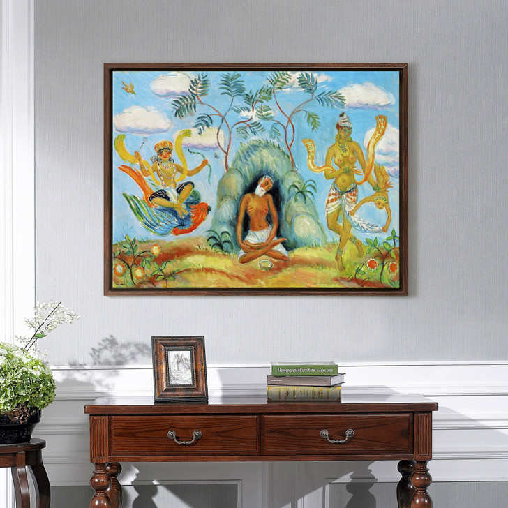 William James Glackens,Krishna And Foolish Maidens By Glackens,large wall art,framed wall art,canvas wall art,large canvas,M5164