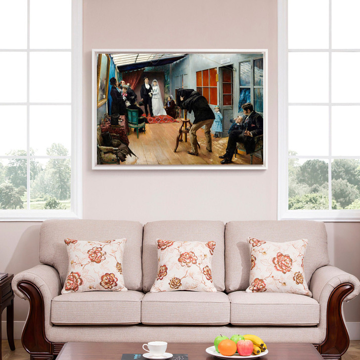 Pascal Dagnan Bouveret,Wedding in the Photographer’s Studio,canvas print,canvas art,canvas wall art,large wall art,framed wall art,p2034