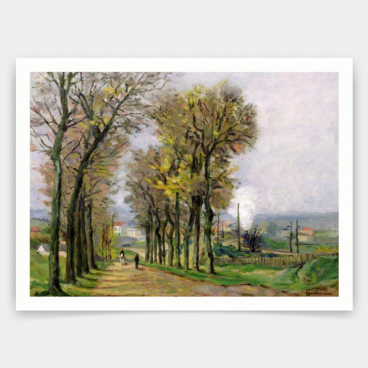 Jean Baptiste Armand Guillaumin,Landscape in the Ile de France,art prints,Vintage art,canvas wall art,famous art prints,V4270