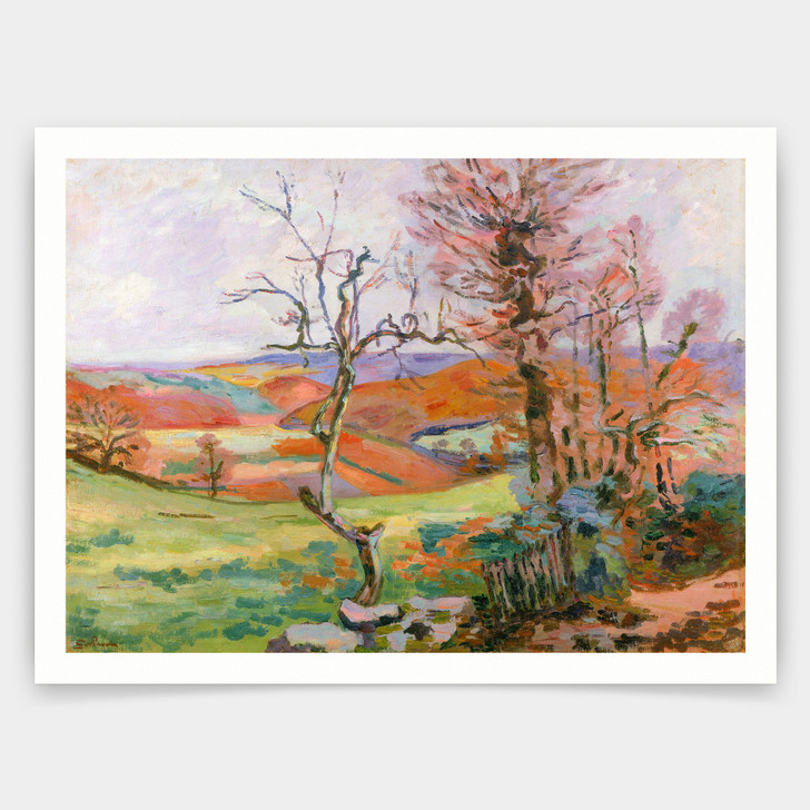 Jean Baptiste Armand Guillaumin,The Puy Barion at Crozant,art prints,Vintage art,canvas wall art,famous art prints,V4280