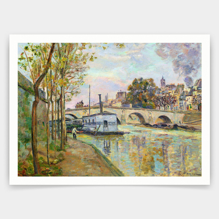 Jean Baptiste Armand Guillaumin,The Seine in Paris ,art prints,Vintage art,canvas wall art,famous art prints,V4282