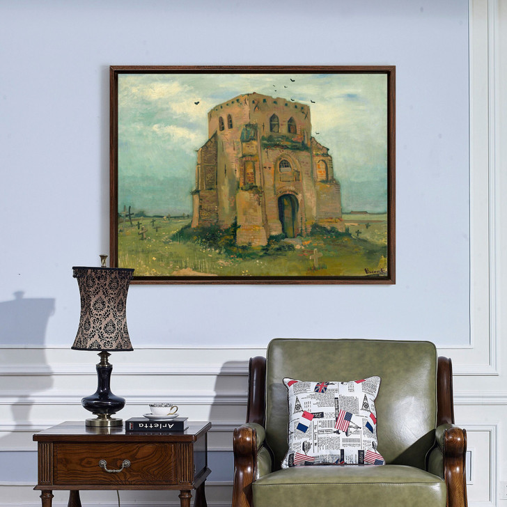 Vincent van Gogh,The Old Church Tower at Nuenen,The Peasants' Churchyard,large wall art,framed wall art,canvas wall art,large canvas,M5108