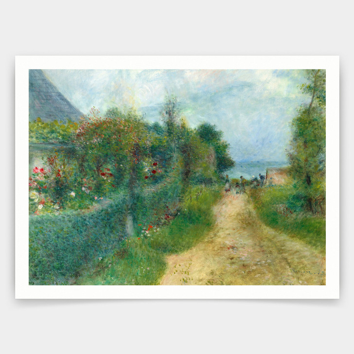 Auguste Renoir,The road to Wargemont,art prints,Vintage art,canvas wall art,famous art prints,V3185