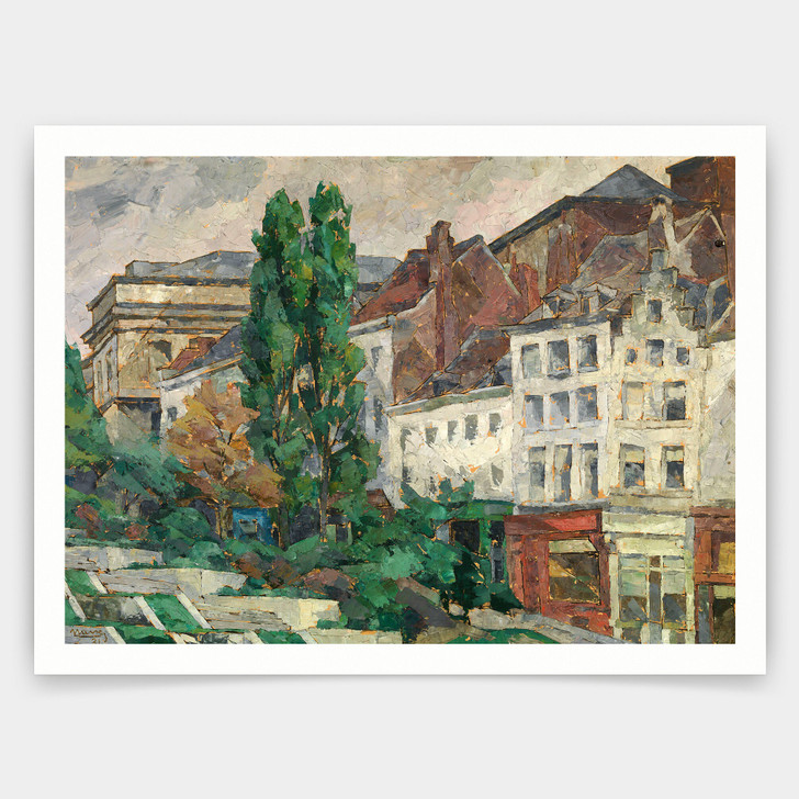 Arthur Navez,The Hofberg at Brussels,art prints,Vintage art,canvas wall art,famous art prints,V3161