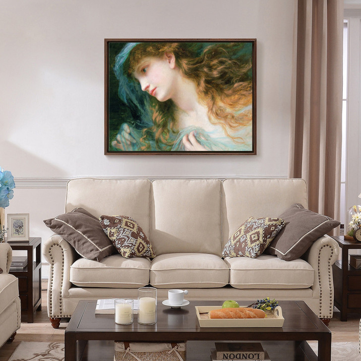 Sophie Anderson,Head Of A Nymph,large wall art,framed wall art,canvas wall art,large canvas,M5001