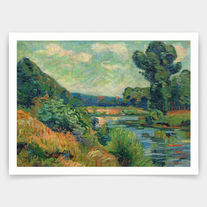 Armand Guillaumin,The Banks of the Marne at Charenton, 1895,art prints,Vintage art,canvas wall art,famous art prints,V3138