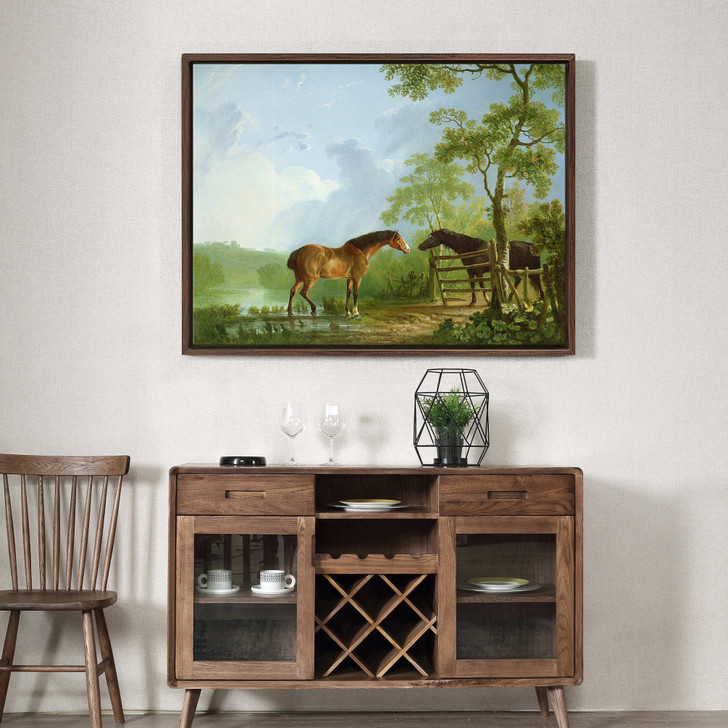Sawrey Gilpin,Mare and Stallion in a Landscape,large wall art,framed wall art,canvas wall art,large canvas,M4981