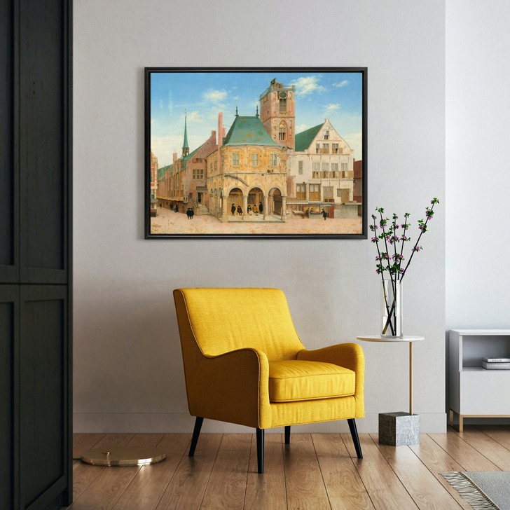 Saenredam Pieter Jansz,Het oude stadhuis in Amsterdam,large wall art,framed wall art,canvas wall art,large canvas,M4967