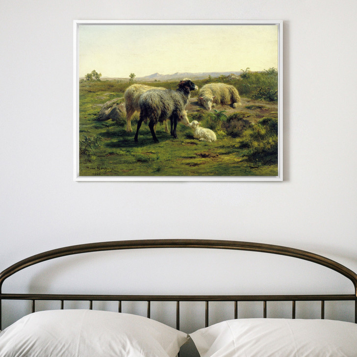 Rosa Bonheur,Sheep and lambs,large wall art,framed wall art,canvas wall art,large canvas,M4960