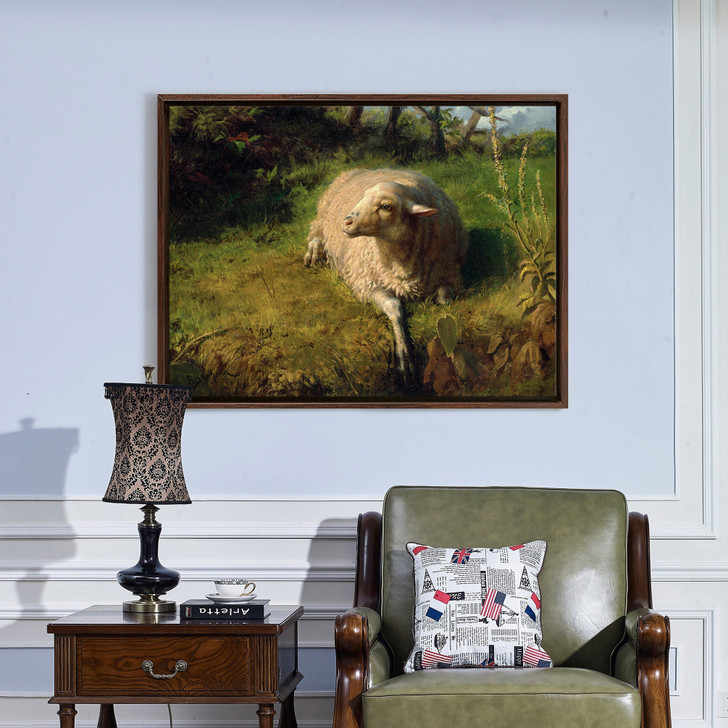 Rosa Bonheur,A Sheep at Rest,large wall art,framed wall art,canvas wall art,large canvas,M4957