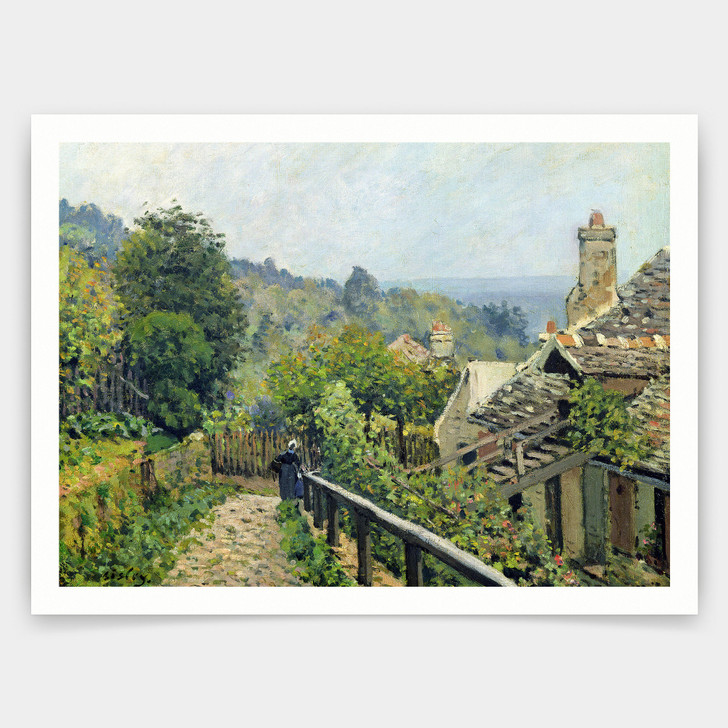 Alfred Sisley,The Heights at Marly,art prints,Vintage art,canvas wall art,famous art prints,V3088