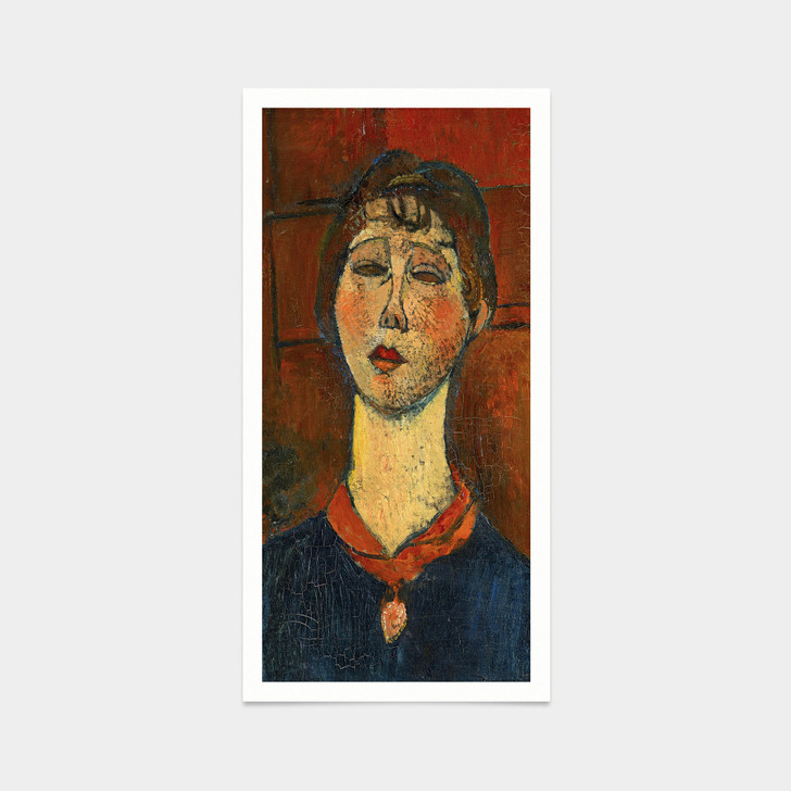 Amedeo Modigliani,Portrait of Madame Dorival, 1916,art prints,Vintage art,canvas wall art,famous art prints,vertical narrow printsV7646