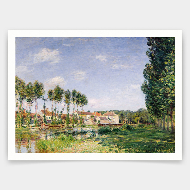 Alfred Sisley,Banks of the Loing,art prints,Vintage art,canvas wall art,famous art prints,V3045