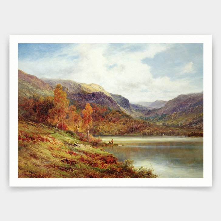 Alfred de Breanski,October in the Highlands,art prints,Vintage art,canvas wall art,famous art prints,V3033