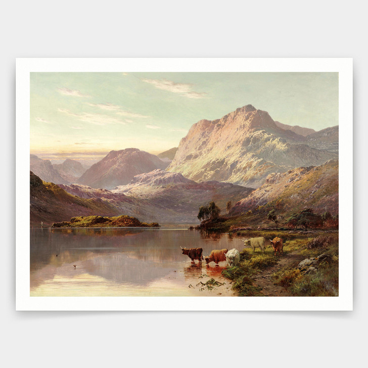 Alfred De Breanski,Loch Fad,art prints,Vintage art,canvas wall art,famous art prints,V3032