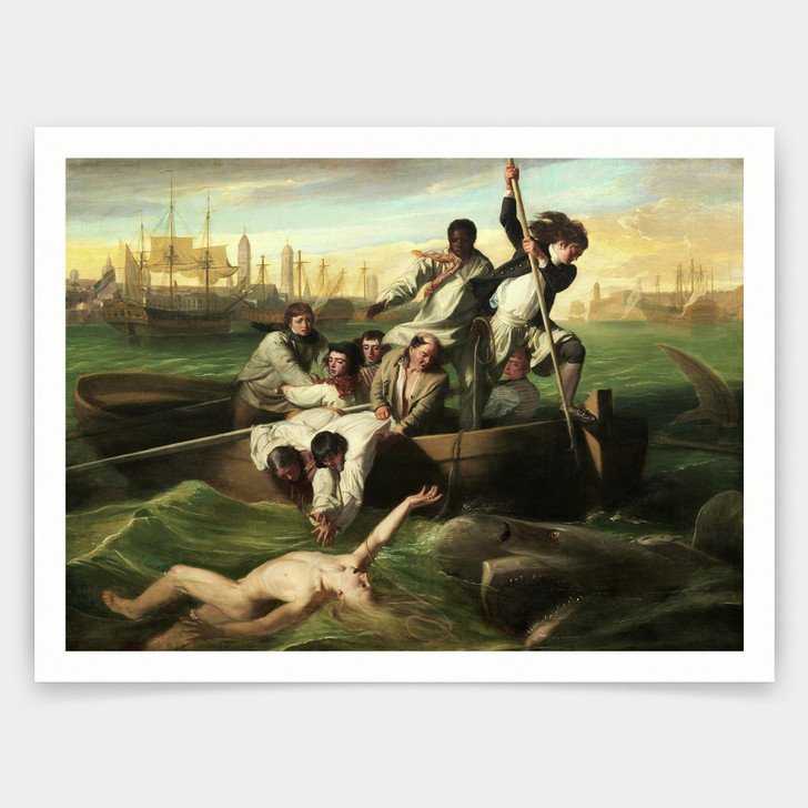 John Singleton Copley,Watson and the Shark,art prints,Vintage art,canvas wall art,famous art prints,V4451