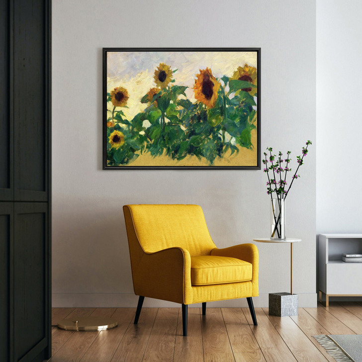 Otto Ubbelohde,Sunflowers,large wall art,framed wall art,canvas wall art,large canvas,M4697