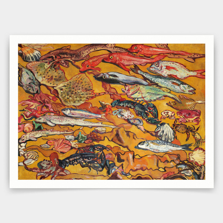 Louis Valtat,The Sea Dwellers,Seafood Art,art prints,Vintage art,canvas wall art,famous art prints,V4568