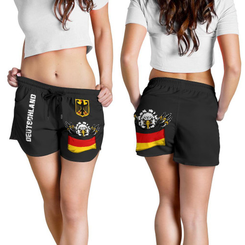 (Deutschland) Germany Womens Shorts National Eagle