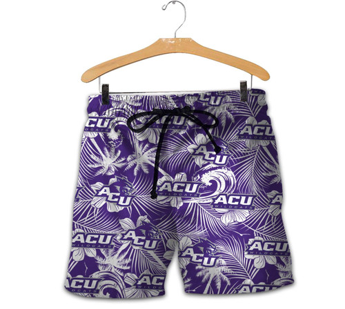 Abilene Christian Wildcats Men Shorts Tropical Seamless - NCAA