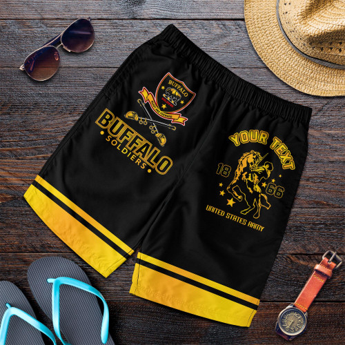 (Custom Personalized) Buffalo Soldiers African American Legend Of The Black Soldiers Men Shorts - LT2