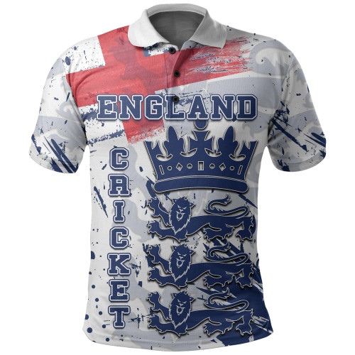 (Custom Personalised And Number) England Cricket Team Polo Shirt LT6