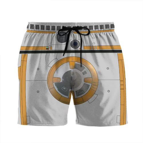3D BB8 Custom Beach Shorts Swim Trunks