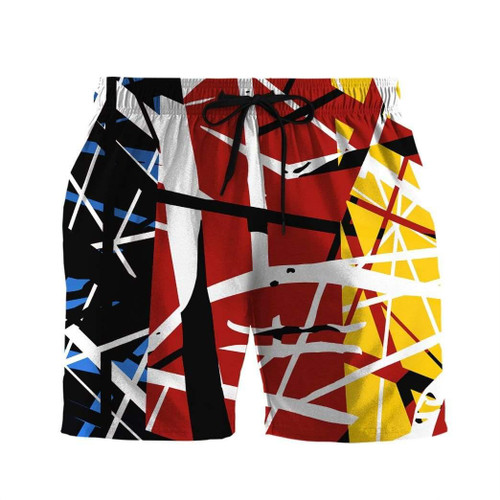 3D Frankenstrat RGB Mix Custom Beach Shorts Swim Trunks