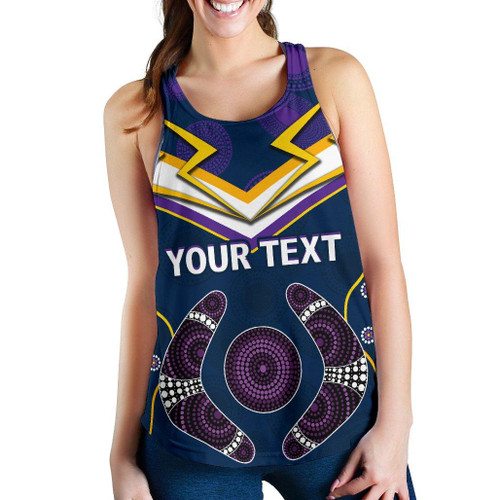 (Custom Personalised) Storm Women Racerback Tank Melbourne Indigenous Champion