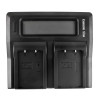 Dual Battery Charger for Fuji Fujifilm NP-T125 Medium Format GFX 50S BC-T125