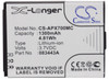 Battery for Actionpro ISAW A1 A2 Ace A3 X7 083443A Camera CS-APX700MC 1300mAh