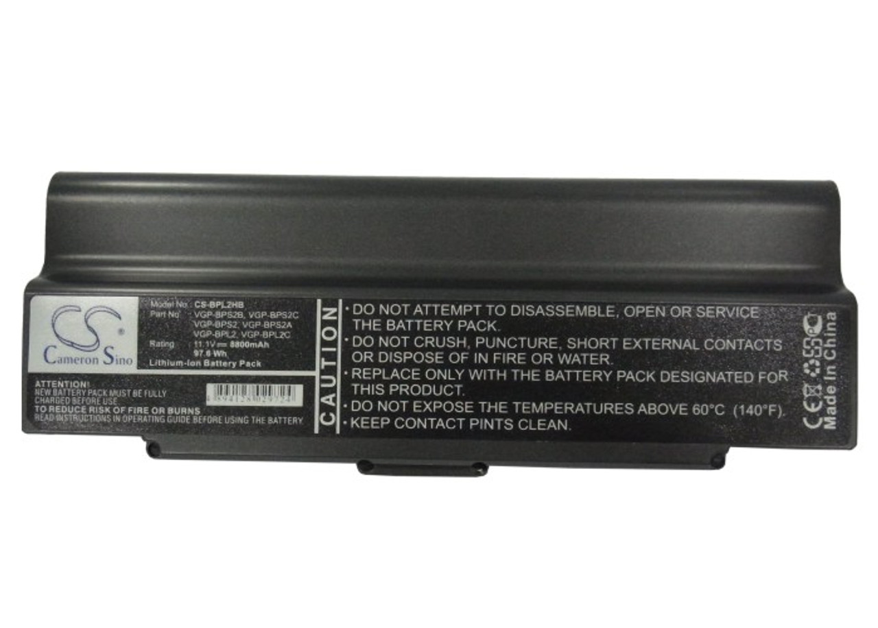 Battery for Sony VAIO VGN-S360 VGP-BPL2 VGP-BPL2C VGP