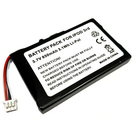 Battery for Apple iPod 3 Gen 3rd Generation A1040 Battery for Apple iPod 3 Gen 3rd Generation A1040