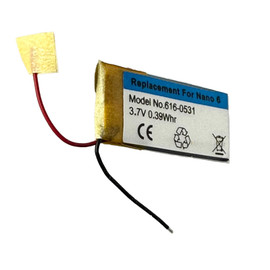 Battery for Apple iPod Nano 6th Gen 616-0531 A1366 Battery for Apple iPod Nano 6th Gen 616-0531 A1366