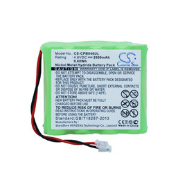 Battery for Universal AA x 4 CS-CPB046UL Cordless Battery for Universal AA x 4 CS-CPB046UL Cordless