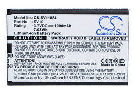 Battery for Sieval SV10 SV-118 yps16 land